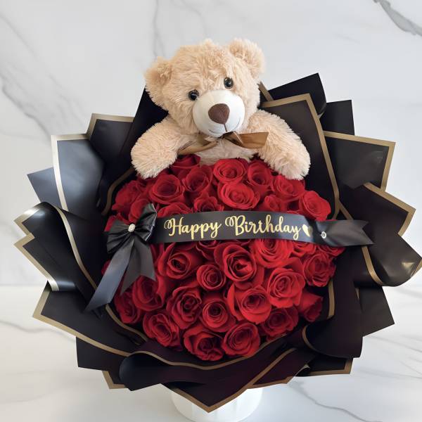 Teddy Bear Birthday Bouquet