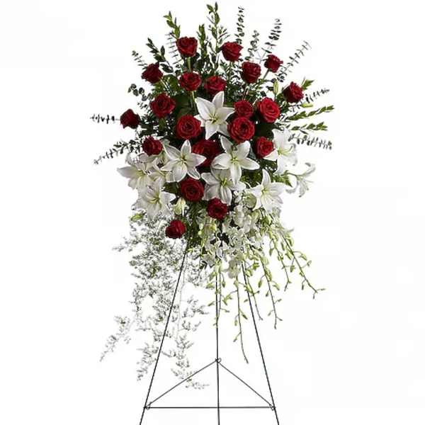 Lily and Rose Tribute Spray