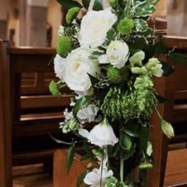Everlasting Blooms Elegant Pew Arrangements