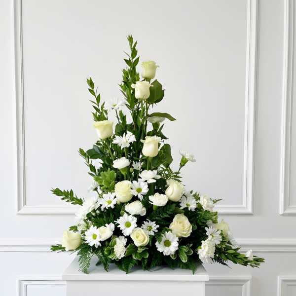 Pure Grace White Sympathy Arrangement