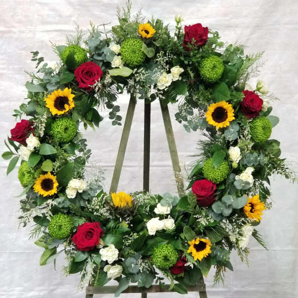 Radiant Sunflower Wreath