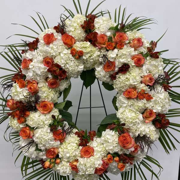Peaceful in white and orange