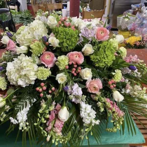 Enchanted Garden Casket Spray