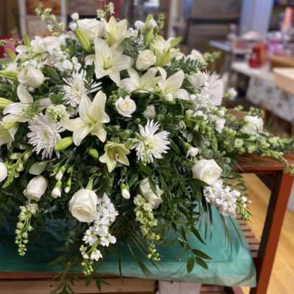 Heavenly Light Casket Spray