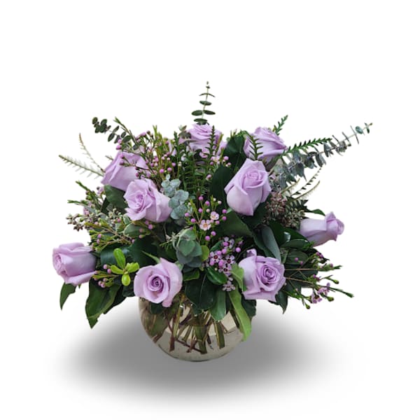 Lavender Rose Bowl