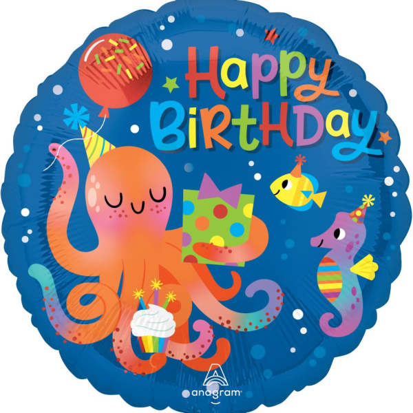 Happy Birthday Sea Mylar