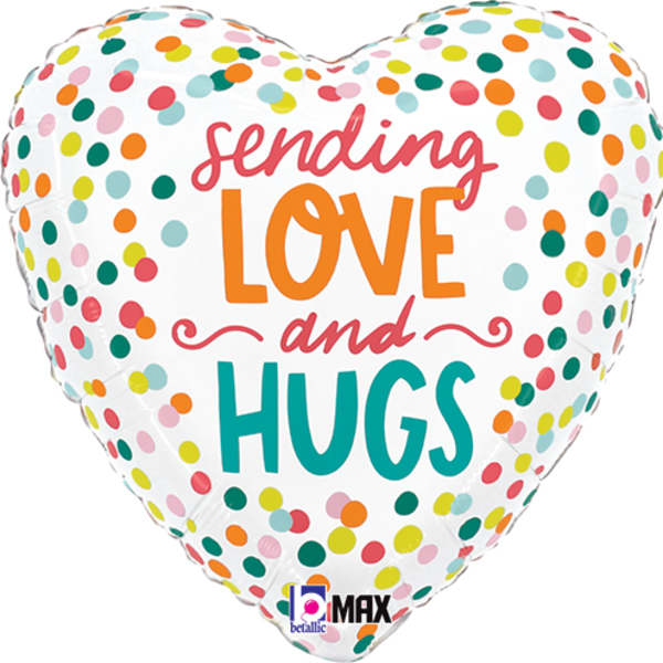 18" Sending Love & Hugs Mylar