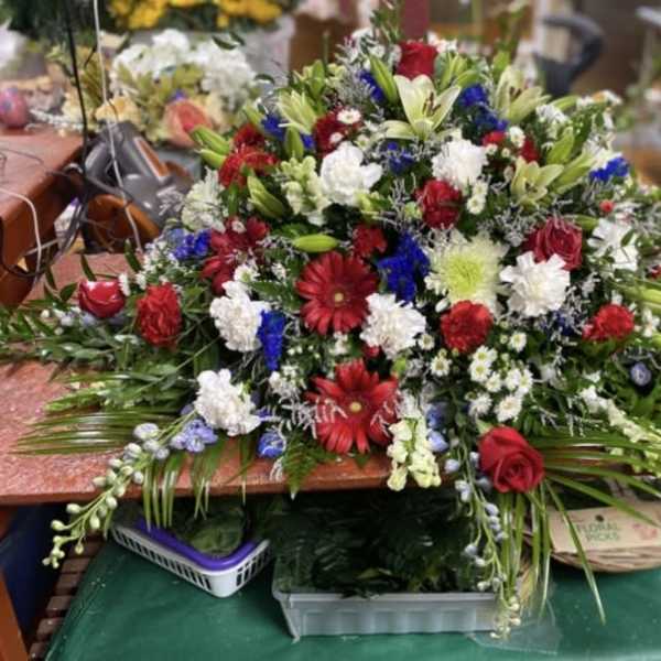 Freedom Casket Spray