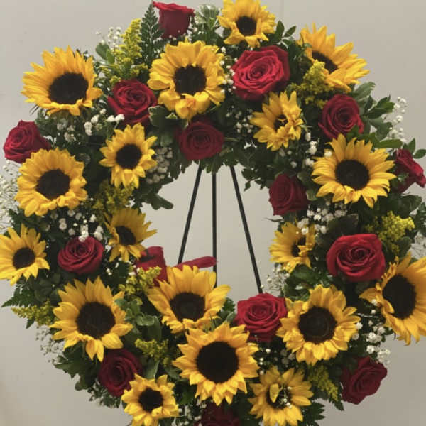 Golden Remembrance Wreath