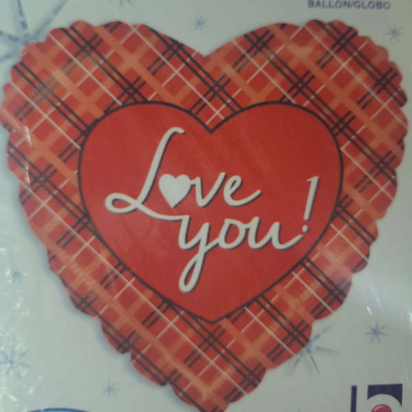 Plaid Love You! Mylar (#424)
