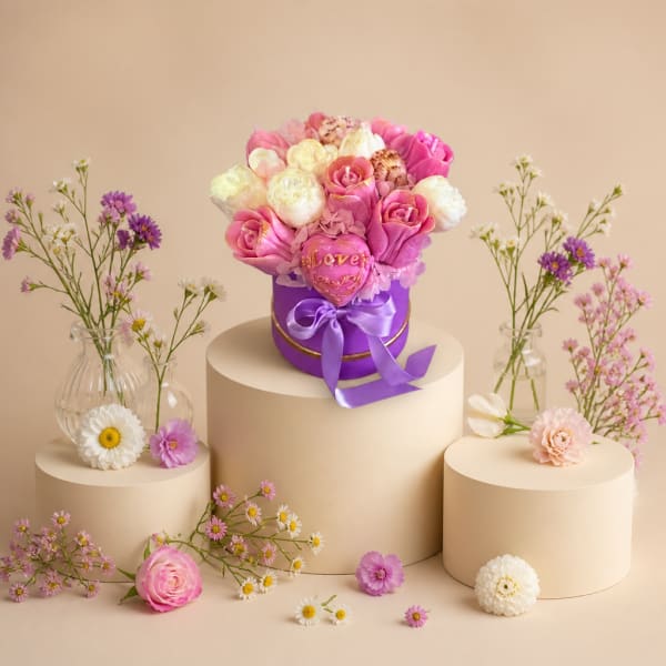 Sweetheart Blossom Candle Bouquet