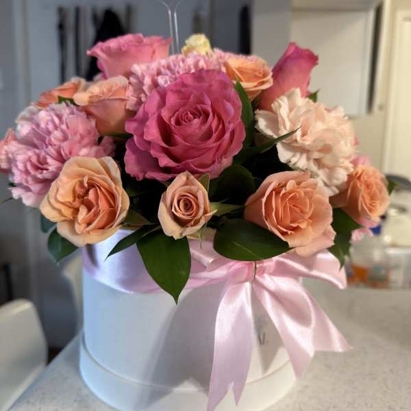 Round Floral Charm Box