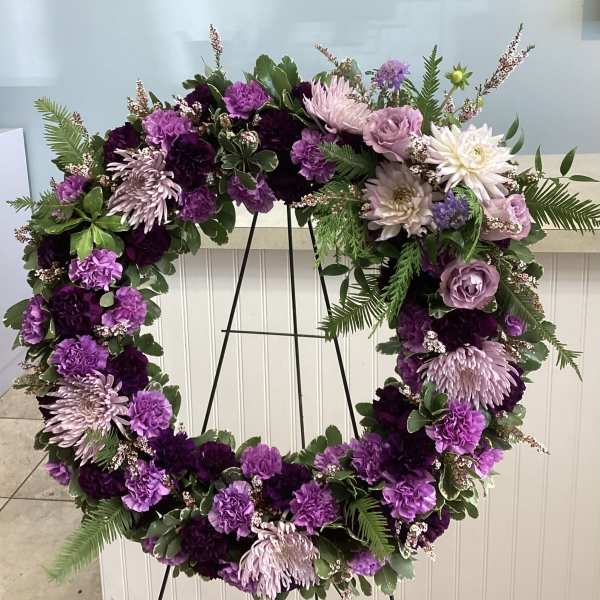 Lavender Fields Standing Wreath