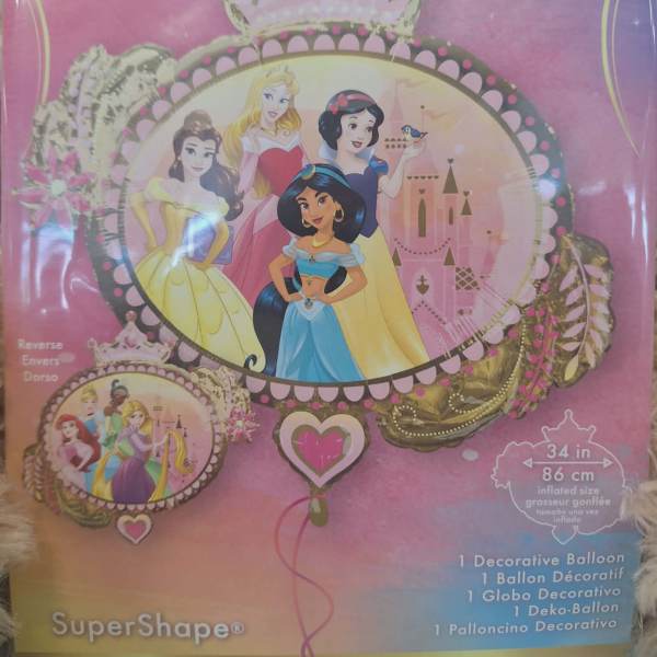 Disney Princess decorative balloon package with princess illustrations