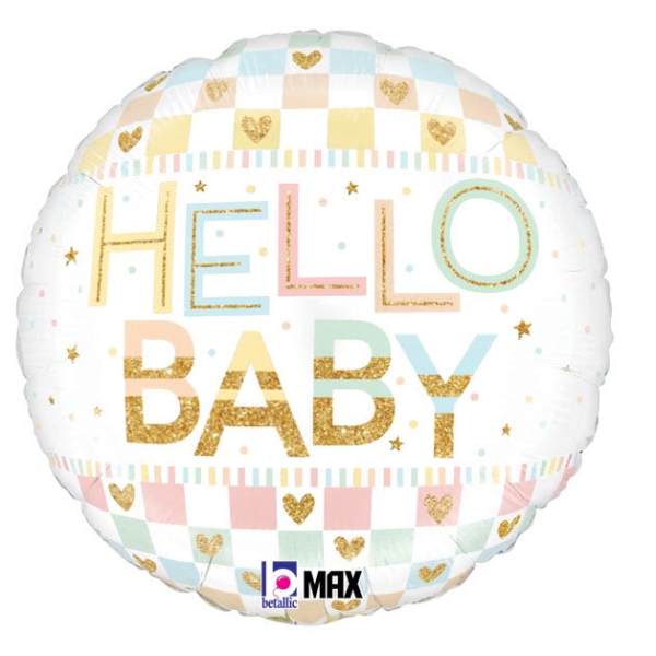 Hello Baby Patterned Mylar