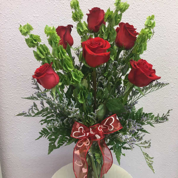Half Dozen Red Roses by Forever Flowers
