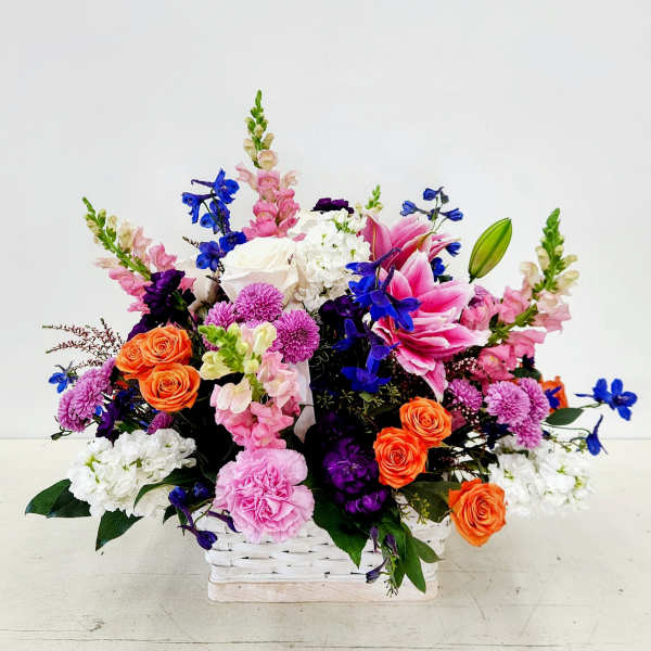 Vibrant Basket of Blooms