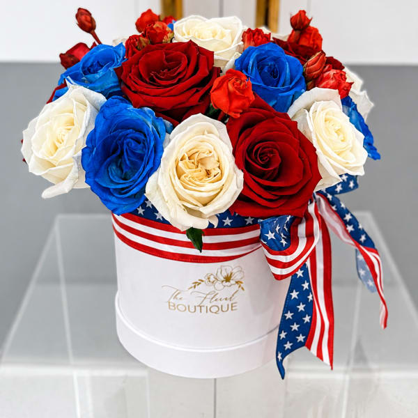 Stars & Stripes Rose Box