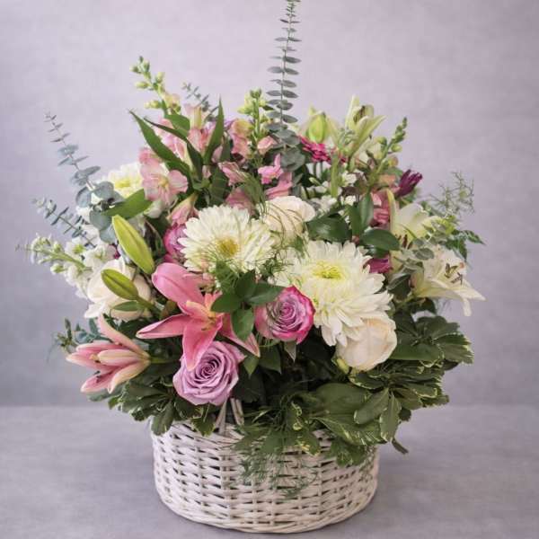 Blush & Ivory Basket