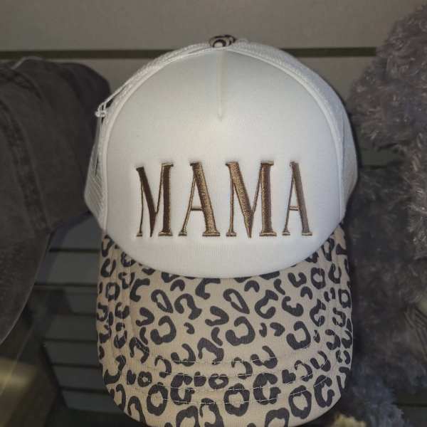 Leopard Print Mama Hat