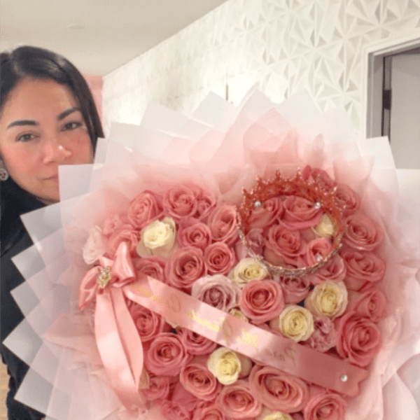 Blushing Heart Bouquet