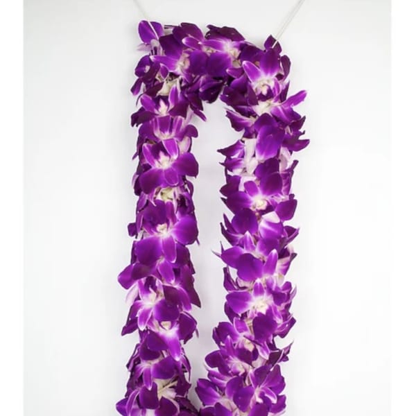 Purple Orchid lei