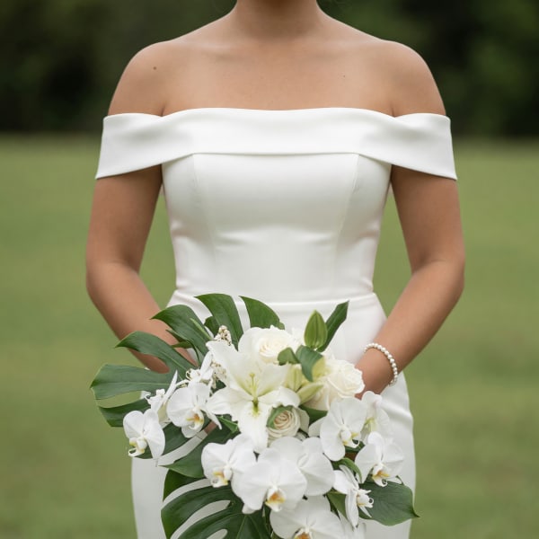 Island Elegance™ Cascading Orchid Bridal Bouquet