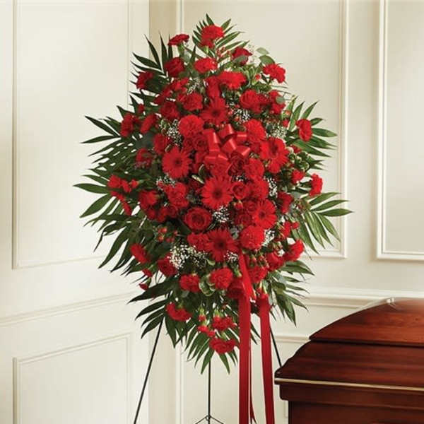 Red Standing Spray