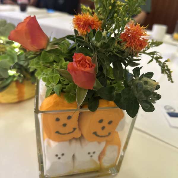 Halloween Rose Centerpiece