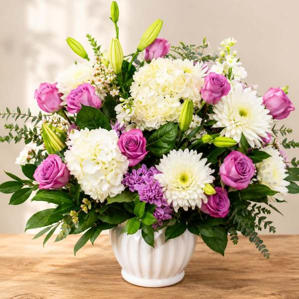 Pink and White Flower Arrangement