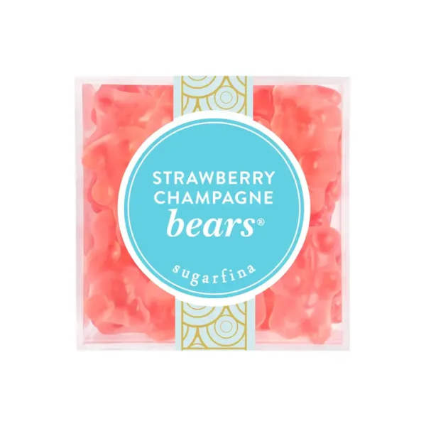 Box of strawberry champagne gummy bears