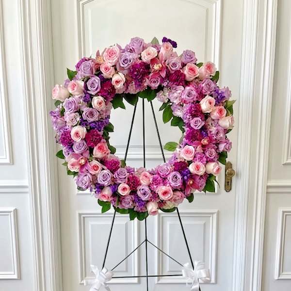 Lavender Grace - Sympathy Standing Wreath