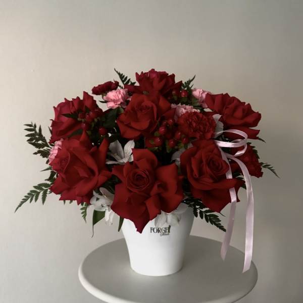 Forever Yours- red rose arrangement