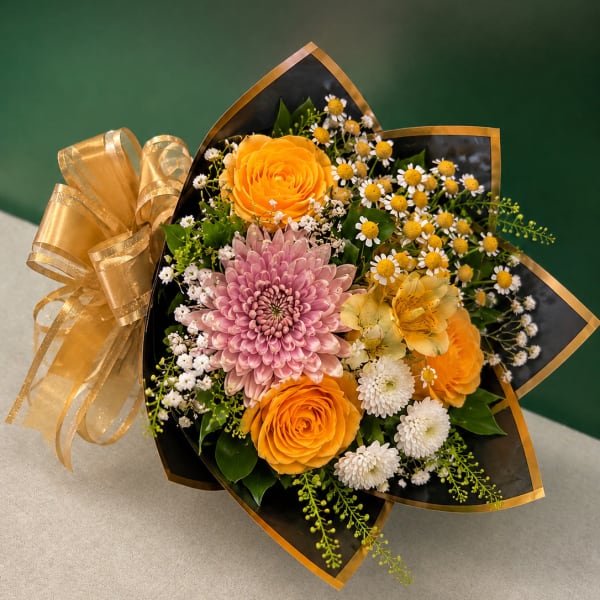 Golden Charm Bouquet Grab & Go