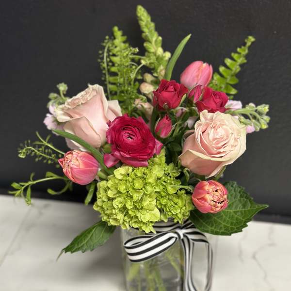 Pink Bloom Jar