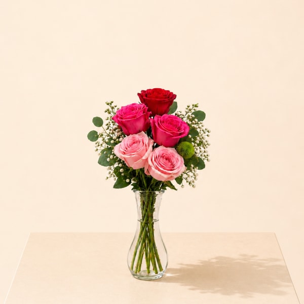 Pink Kiss Bud Vase