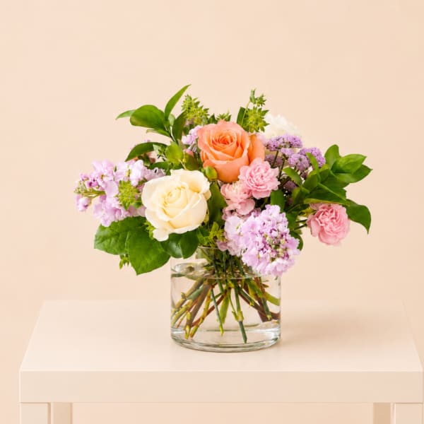 Blush Garden Rose Vase
