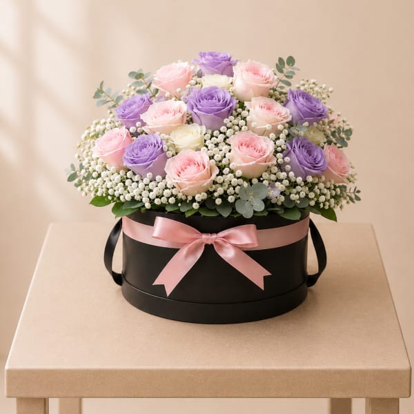 Pastel Rose Hatbox