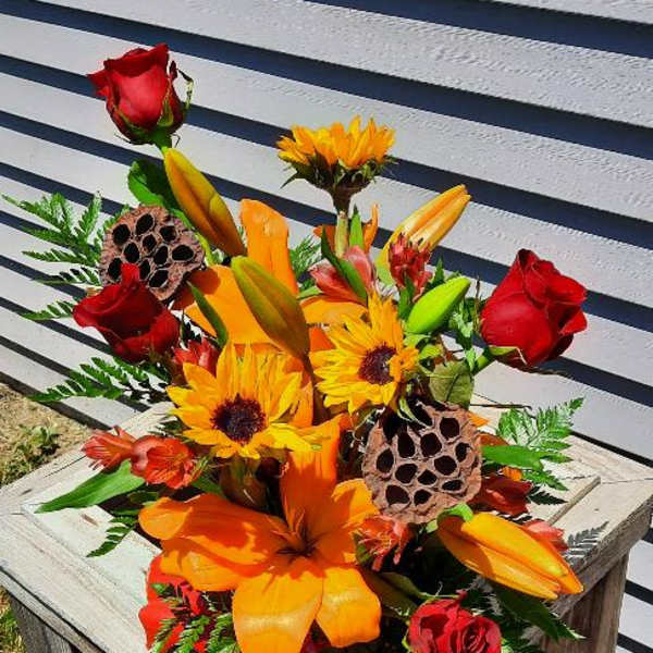 Fall sunflowers