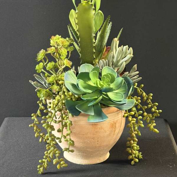 Faux Succulent Terracotta Pot