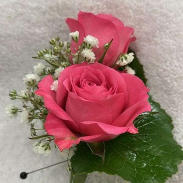 Pink Boutonniere