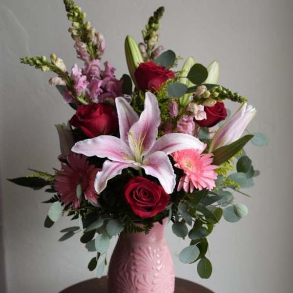 Roots of Mexico Pink Vase - Designers Choice