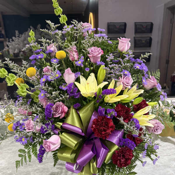 Lavender Peace Basket