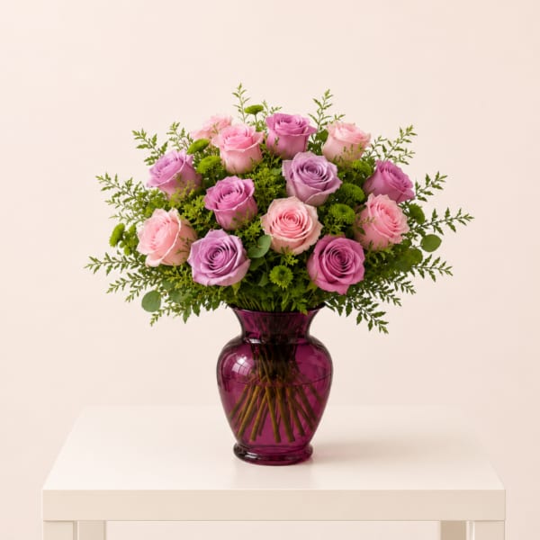 Blushing Lavender Garden Roses