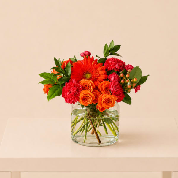 Sunset Rose Vase