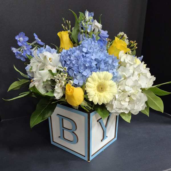 Blossoming Baby Boy Blue