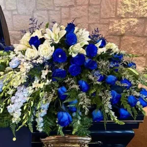 Blanket of Memories Casket Spray