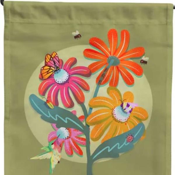Pollinator Garden Flag