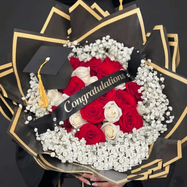 Congratulations Graduation WRAPPING BOUQUET