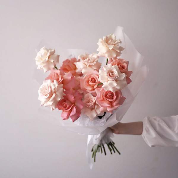 Dozen French Roses